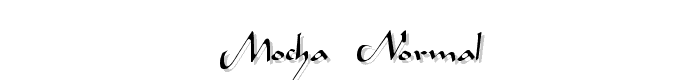 Mocha  Normal font
